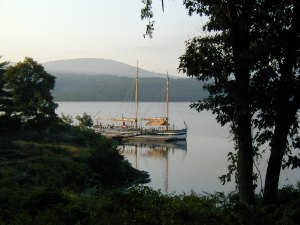Docked at Constitution Island in 2005